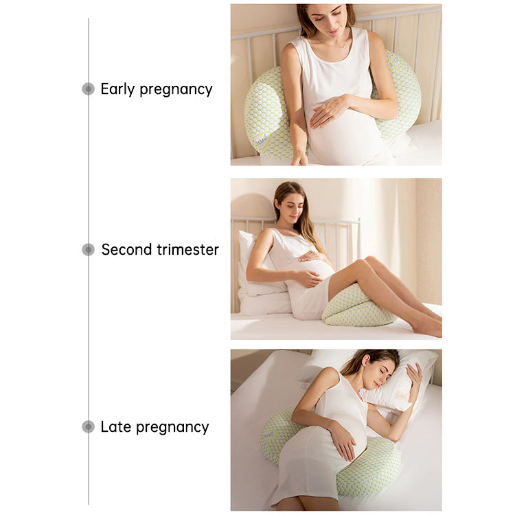 Adjustable Probiotic Maternity Pillow | Waist & Belly Support Cushion for Comfortable Pregnancy Sleep