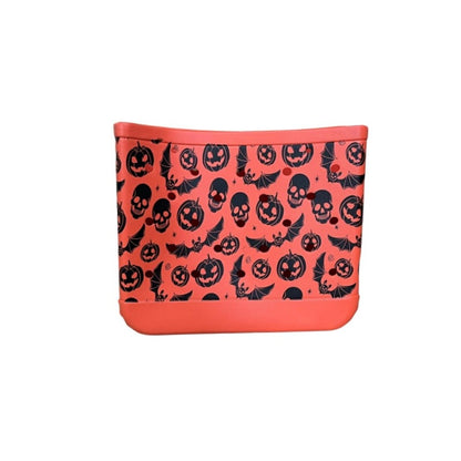 Printed EVA Beach Storage Bag - Waterproof Outdoor Basket & Handbag with Cow Print