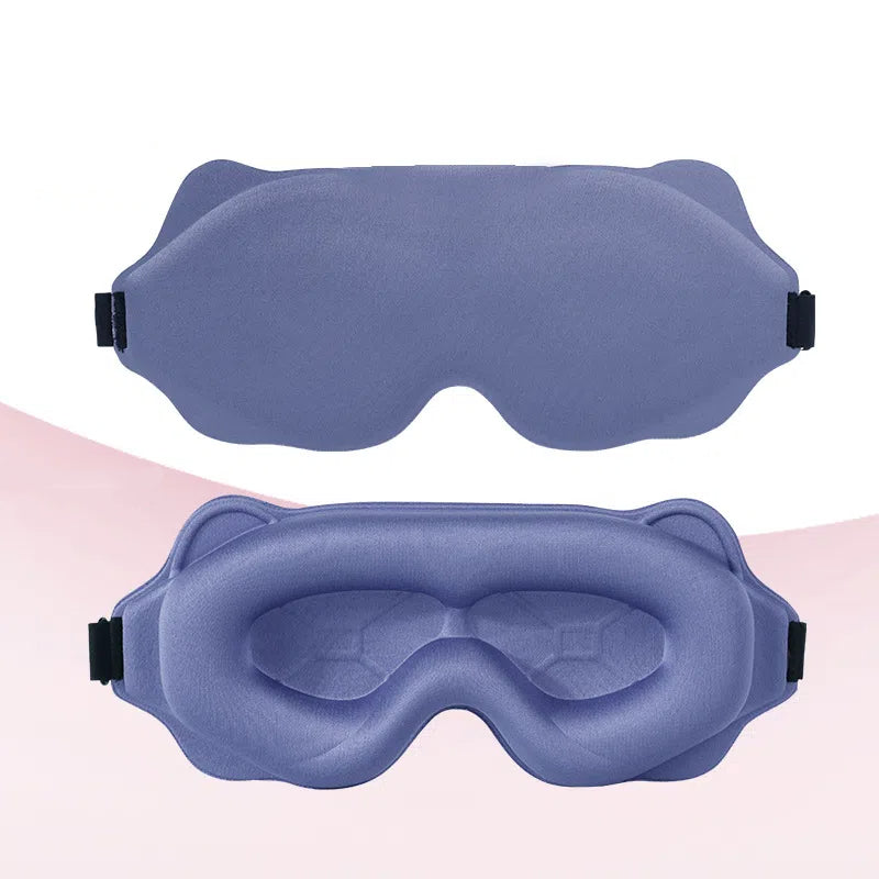 3D Contoured Blackout Sleep Mask | Breathable Deep Concave Protective Eye Goggles
