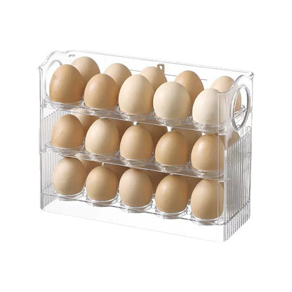 Large-Capacity Fridge Egg Holder - Multi-Layer Portable Egg Storage Tray