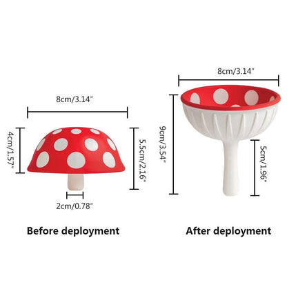 Big Magic Mushroom Silicone Funnel - Creative Kitchen Mini Funnel