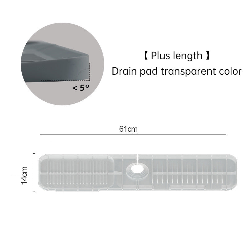 Silicone Faucet Drain Pad - Anti-Splash Kitchen Countertop Sink Mat