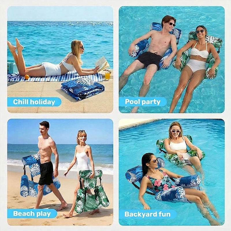4-in-1 Floating Water Lounge Chair & Recliner for Adults