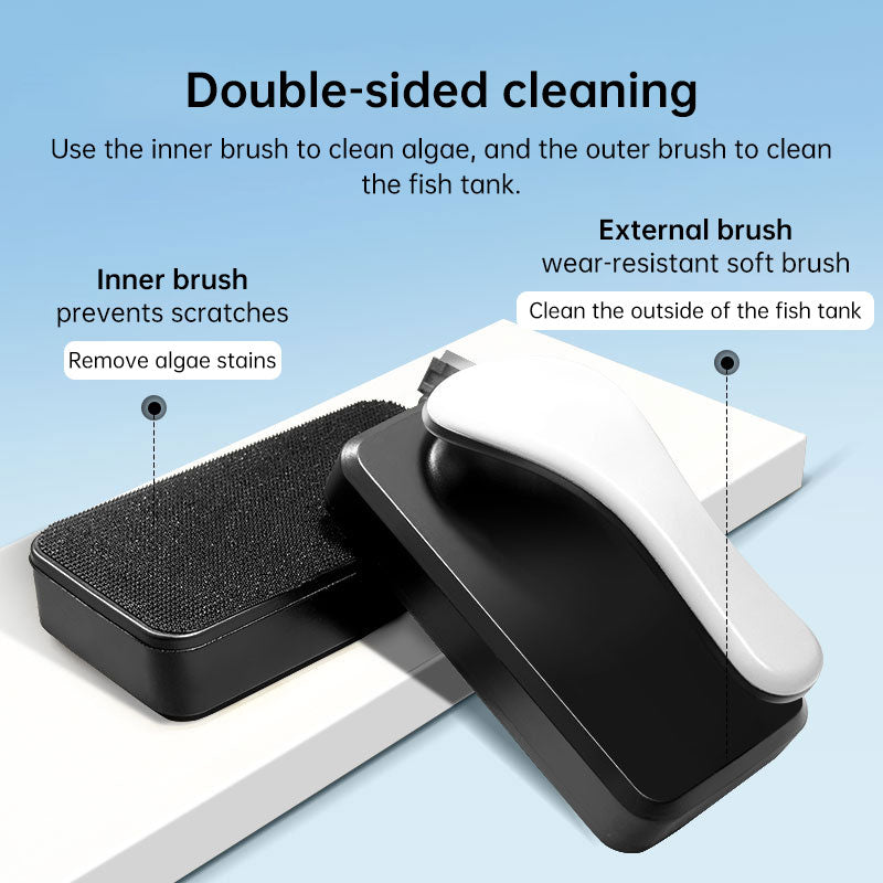 Professional Magnetic Glass Cleaner with Stainless Steel Scraper for Fish Tanks