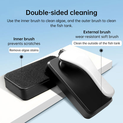 Professional Magnetic Glass Cleaner with Stainless Steel Scraper for Fish Tanks