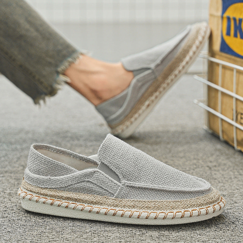 Men's Casual Breathable Espadrille Loafers - Lightweight Canvas Slip-On Shoes