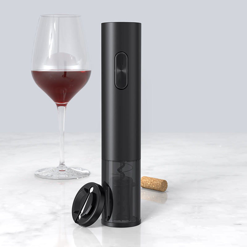 Automatic Electric Wine Opener with Foil Cutter - One-Click Rechargeable Cordless Corkscrew for Home, Party & Gifts