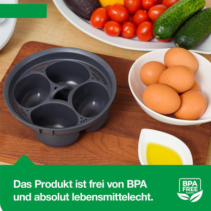 Multi-functional Steam Basket for Thermomix | Food Grade Silicone Egg Molds & Pastry Accessory