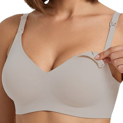 Women's Seamless Maternity Nursing Bra - Front Clip Breastfeeding Underwear