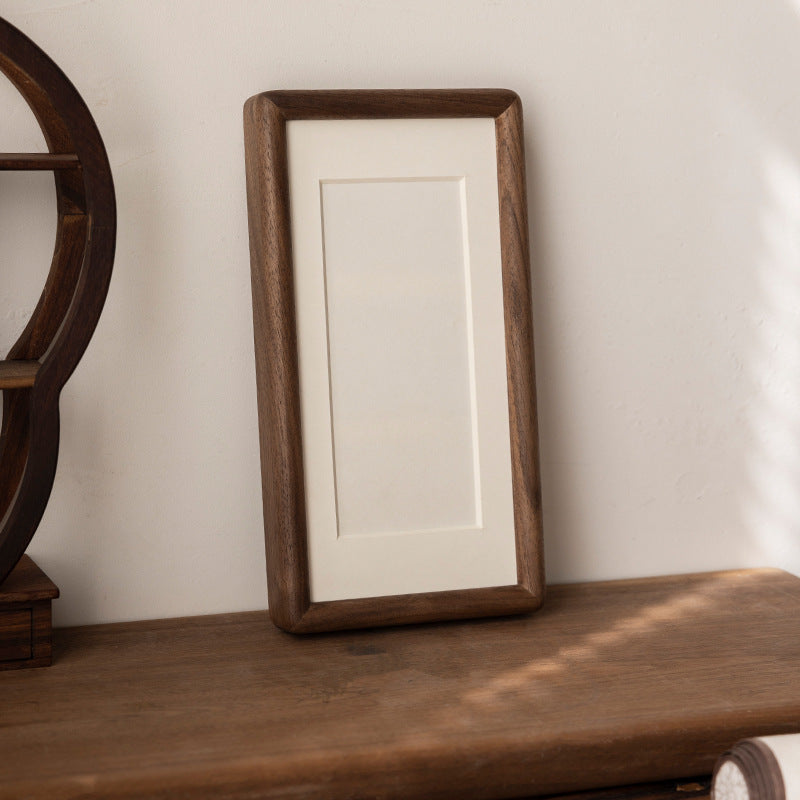 Premium Solid Wood Desk Photo Frame | Minimalist Tabletop Picture Frame