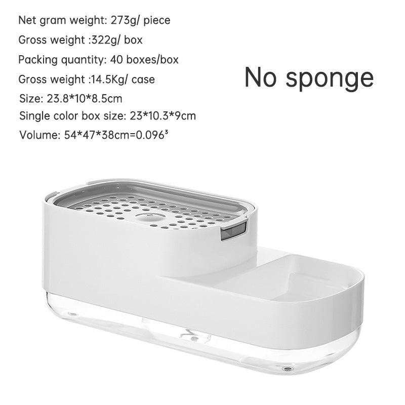 2-in-1 Kitchen Soap Dispenser and Sponge Holder Caddy