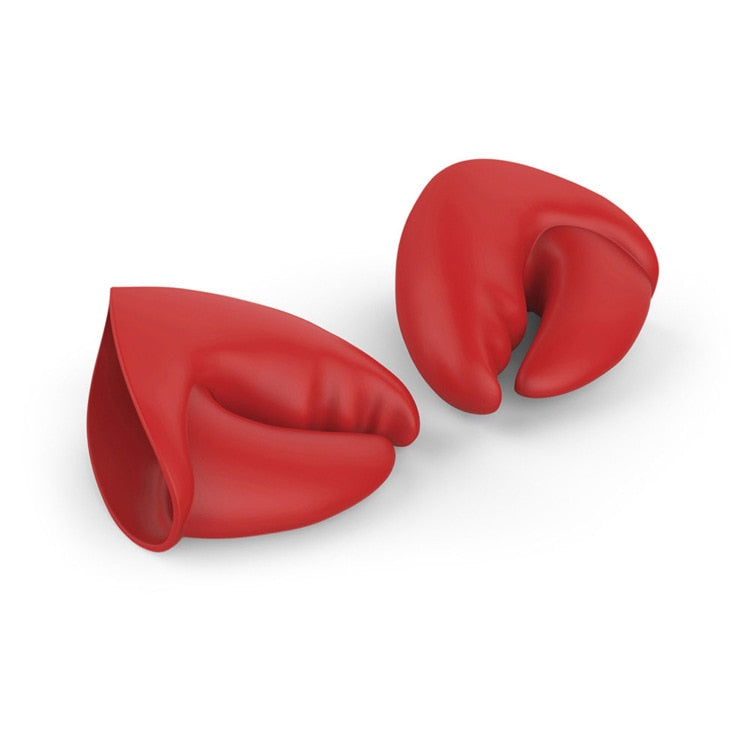 Heat Resistant Silicone Lobster Claw Oven Mitts - 1 Pair Mini Pot Holders & Pinch Grips for Safe Kitchen Cooking