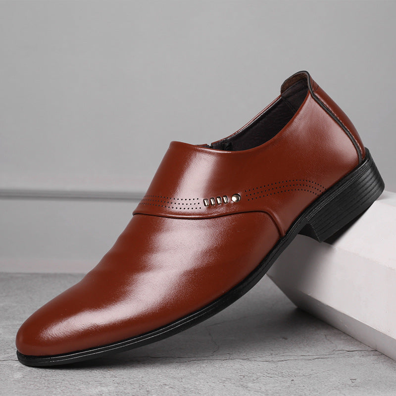 Elegant Pointed Single Dress Shoes for Men