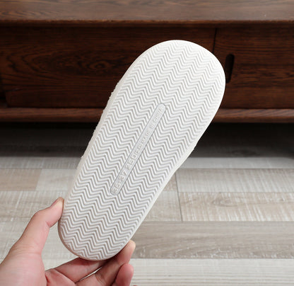 Comfortable Home Slippers for Women with Martini Embroidery