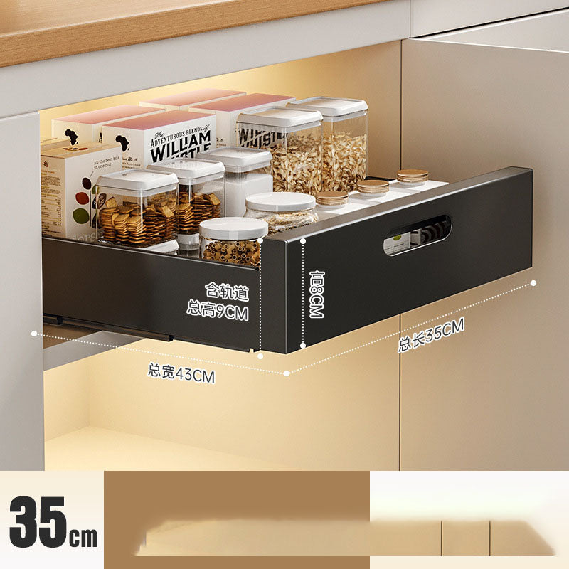 Multi-Purpose Pull-Out Kitchen Drawer Organizer – Sliding Storage Rack for Dishes, Spice Jars & Cabinets