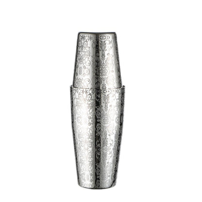 Premium 304 Stainless Steel Etched Boston Cocktail Shaker Set