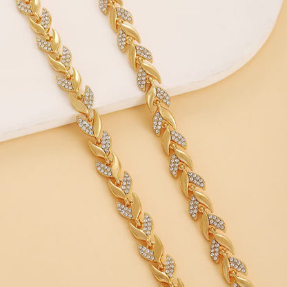 Elegant Sparkling Full Rhinestone Mermaid Jewelry Set for Women