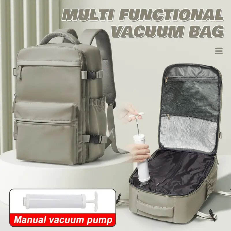 Expandable Vacuum Compression Travel Backpack - Ryanair Approved Cabin Bag