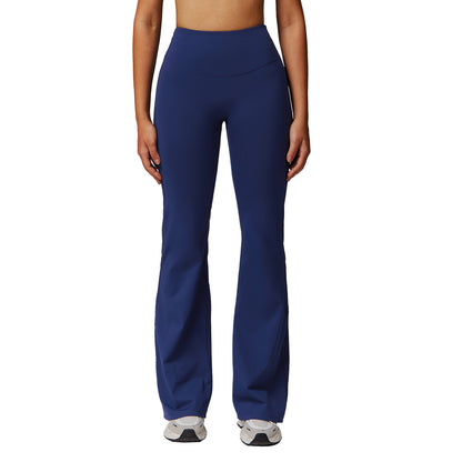 Women's High-Waist Bootcut Fitness Pants - Slim Fit Athletic Trousers