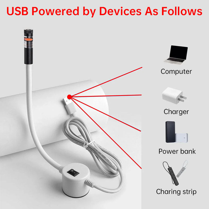 Magnetic Sewing Machine Laser Guide Light - Red Cross & Straight Line Projector