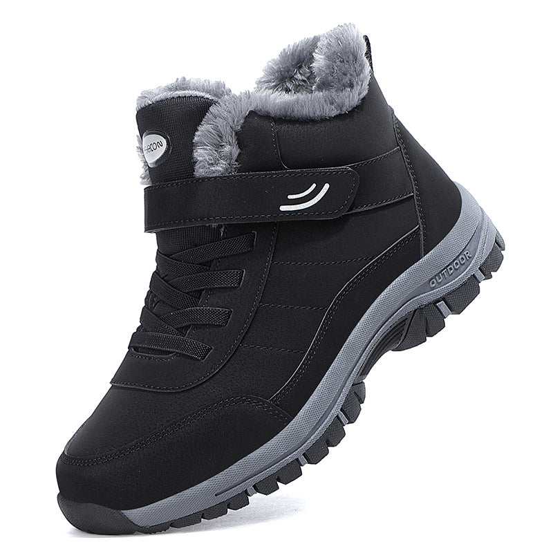 Premium Winter Snow Boots – Waterproof Anti-Slip Cotton Shoes with Warm Fleece Lining
