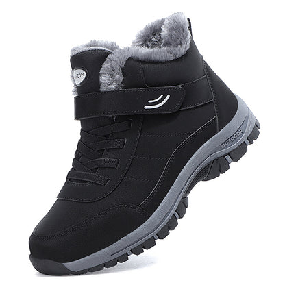 Premium Winter Snow Boots – Waterproof Anti-Slip Cotton Shoes with Warm Fleece Lining
