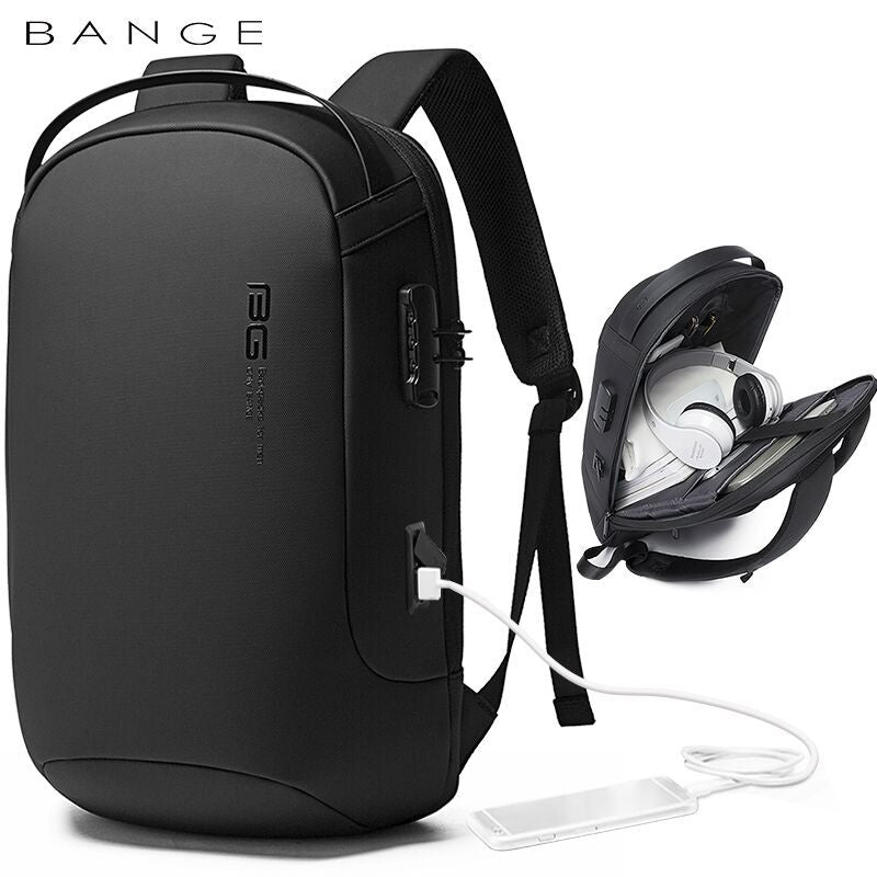 BANGE New Anti-Theft Fashion Backpack - Light Business, Sports, and Casual Computer Bag