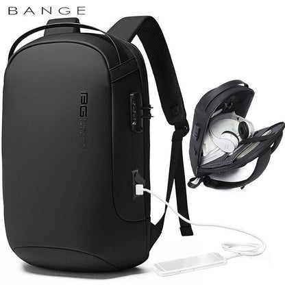 BANGE New Anti-Theft Fashion Backpack - Light Business, Sports, and Casual Computer Bag