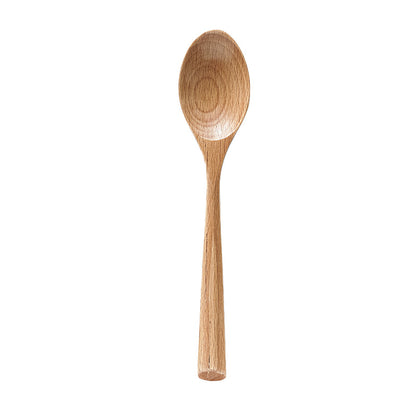 3-Piece Creative Beech Wood Cutlery Set - Natural Wooden Knife, Fork, and Spoon