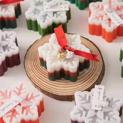 Handmade Snowflake Scented Candle – Creative Aromatherapy Candle for Home Decor & Romantic Gifting