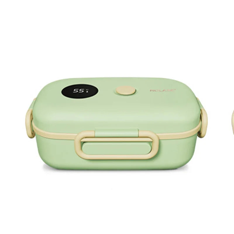 Smart LCD Temperature Display Insulated Lunch Box - Portable Thermal Food Container for Travel & Office