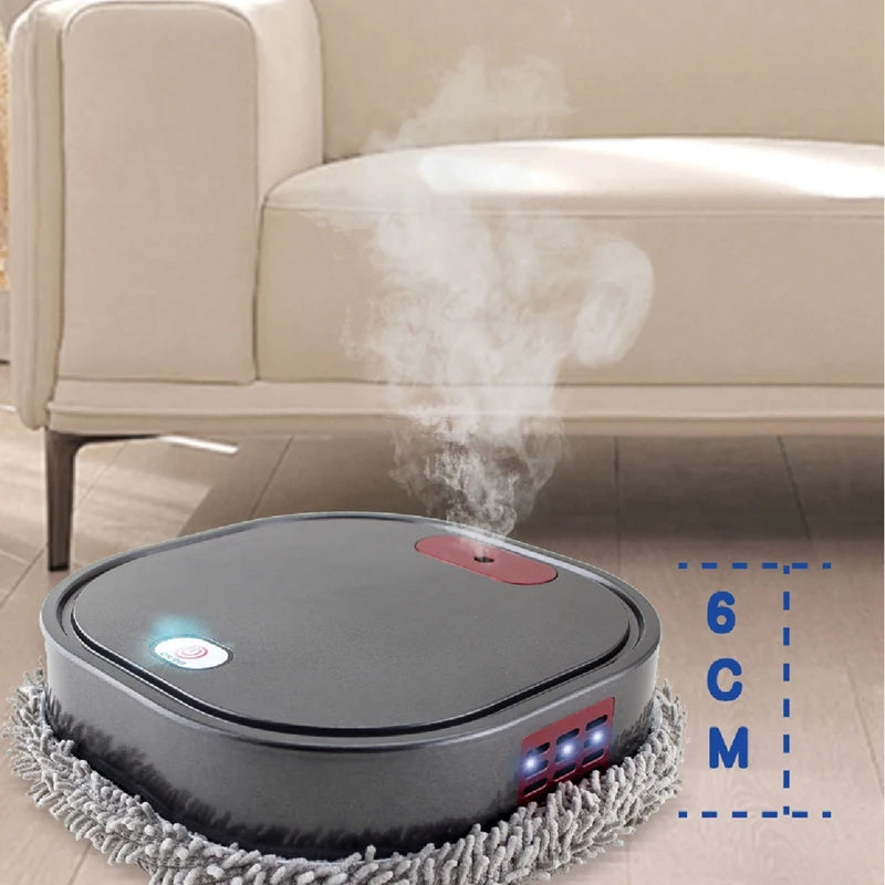 3-in-1 Automatic Smart Sweeping Robot - Electric Floor Mopping & Spraying Machine