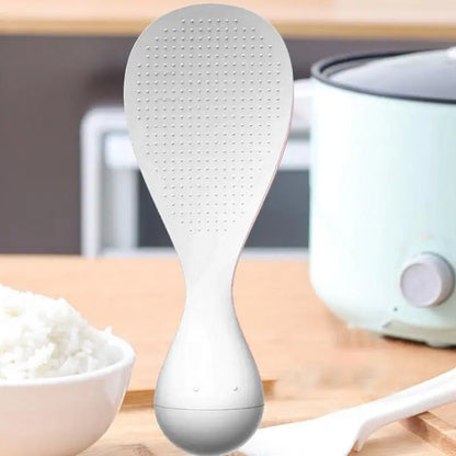 Standing Non-Stick Rice Spoon - Creative Tumbler Design Heat-Resistant Rice Scoop