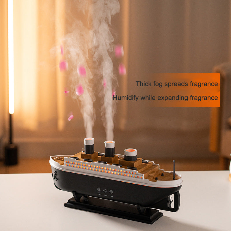 Volcano Smoke Ring Diffuser – Titanic Steamship Essential Oil Aromatherapy Device