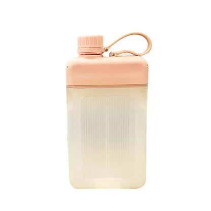 Creative Flat Square Portable Pocket Water Bottle for Outdoor Travel
