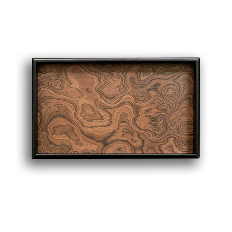 Vintage Volcanic Pattern Tea Tray | Hotel Luxury Desktop Organizer