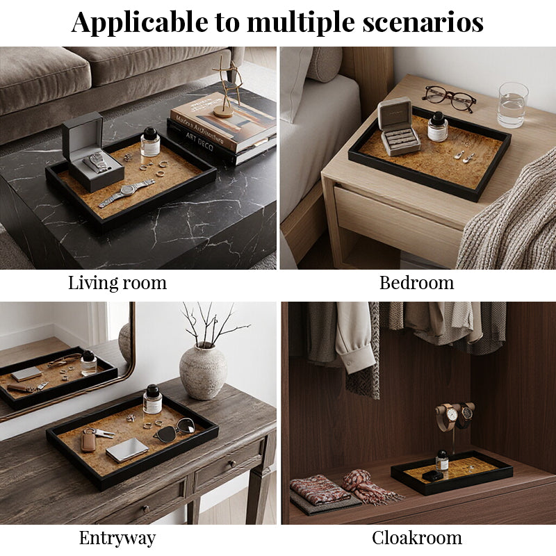 Vintage Volcanic Pattern Tea Tray | Hotel Luxury Desktop Organizer