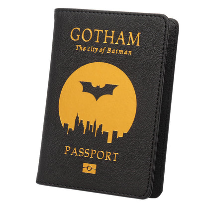 Marvel/DC Hero Inspired Passport Holder & Ticket Wallet (Red) - Travel Document Organizer