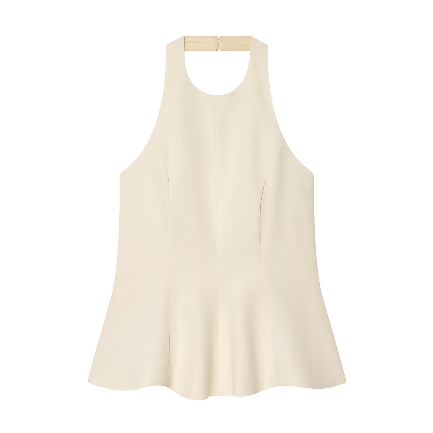 Luxury Double Breasted White Blazer Dress - Elegant Lapel Collar Sleeveless Vest Skirt for Women