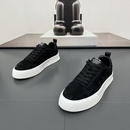 Men's Suede Casual Board Shoes - Comfortable Soft Sole Lightweight Sneakers