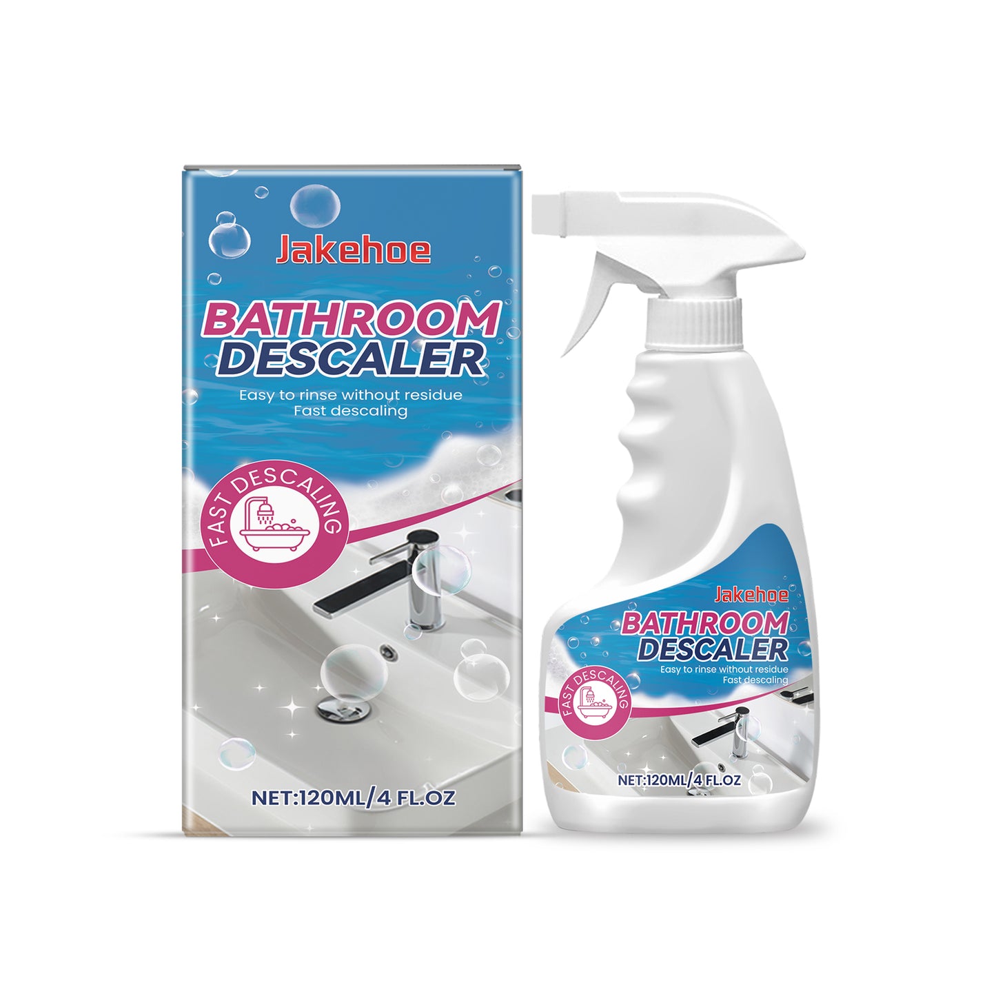 Powerful Bathroom and Kitchen Descaler Spray | Hard Water Stain and Scale Remover
