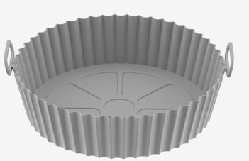 Reusable Foldable Air Fryer Silicone Pot - Heat-Resistant Non-Stick Baking Tray for Air Fryer