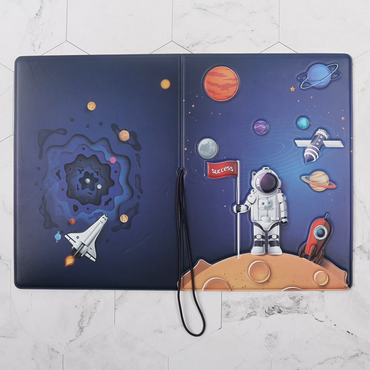 Creative Stereoscopic Space/Astronaut Passport Holder - Travel Document Protection Set