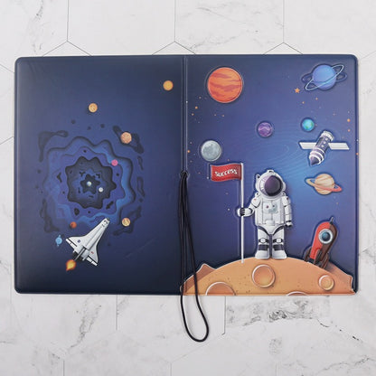 Creative Stereoscopic Space/Astronaut Passport Holder - Travel Document Protection Set