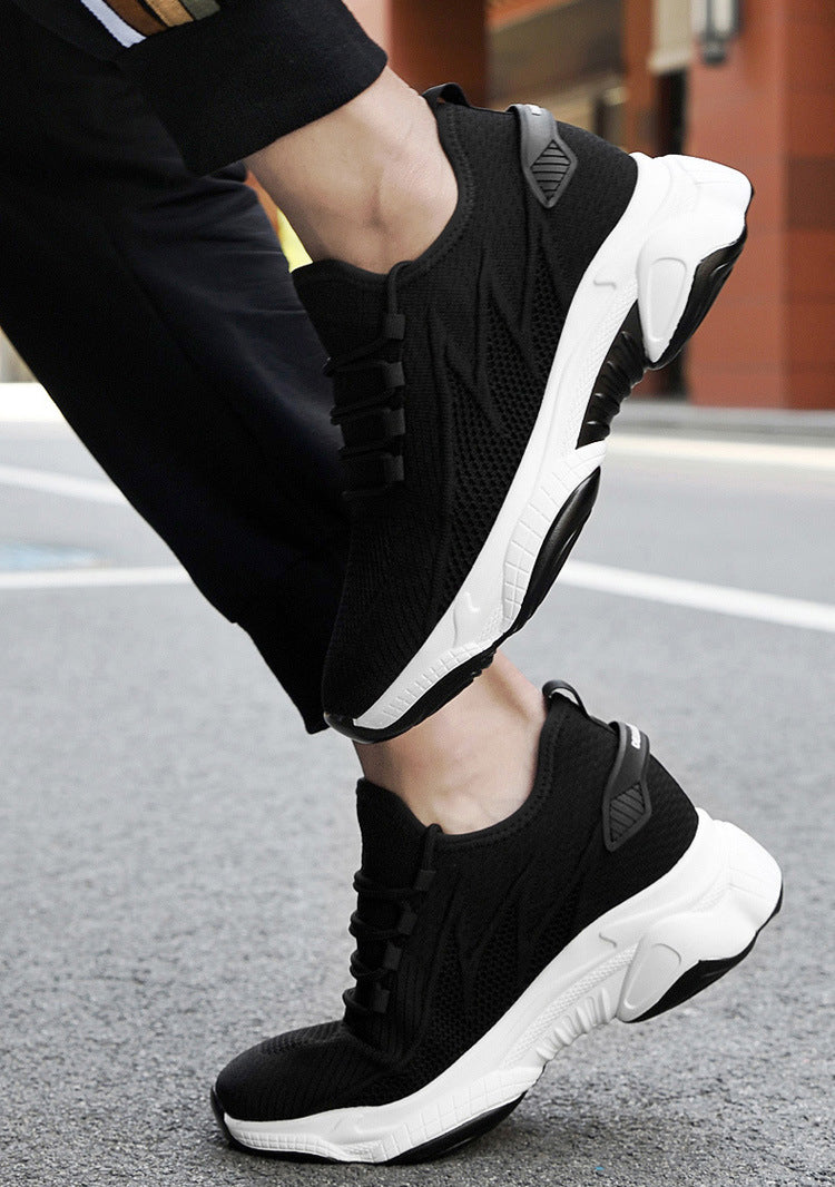 Summer 10CM Height Increasing Men's Shoes (Breathable Fly Woven Mesh)