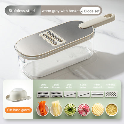 Multifunctional Vegetable Cutter with Drain Basket