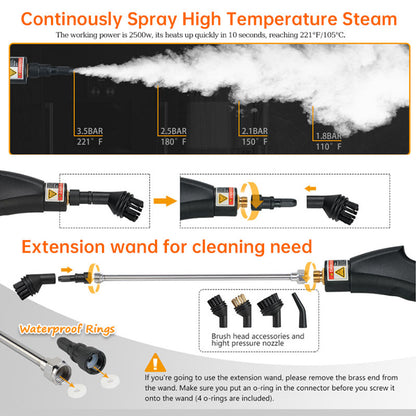 Portable High-Temperature AC Steam Cleaner for Kitchen & Home Appliances