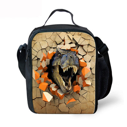 3D Dinosaur Print School Backpack for Boys - Orthopedic Kids Satchel & Schoolbag