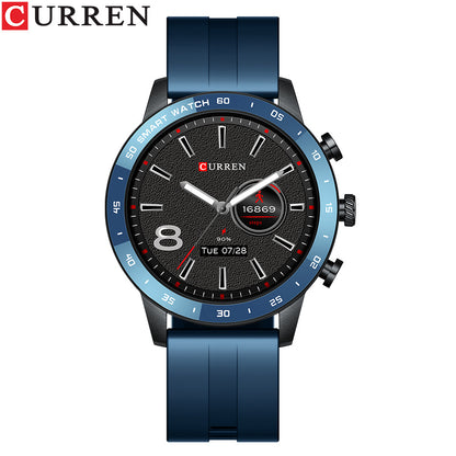 Men's Waterproof Electronic Smartwatch - Round Screen Health Monitor & Heart Rate Tracker