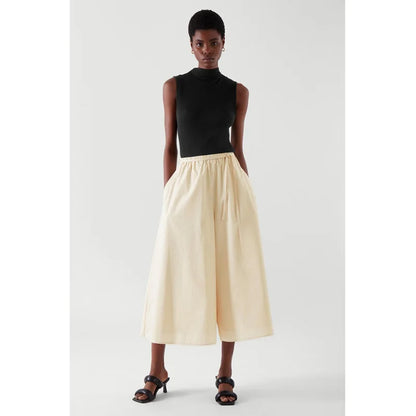 Women's 100% Cotton Wide Leg Pants - Breathable Loose Fit Summer Trousers